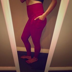 Pink work out leggings